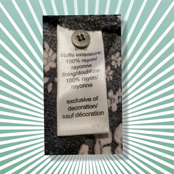 Maurices black, white, and cream summer tunic, size 2X - Picture 6 of 6